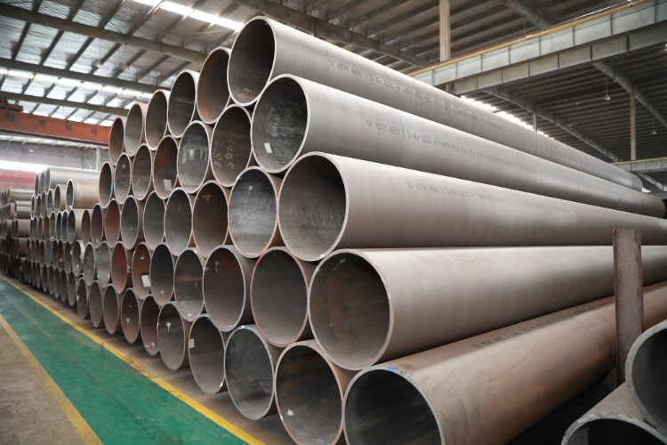 Large diameter steel pipe
